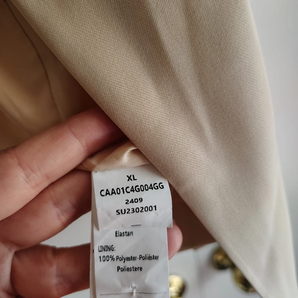 Cupshe Cream Blazer Jacket - Picture 9 of 12